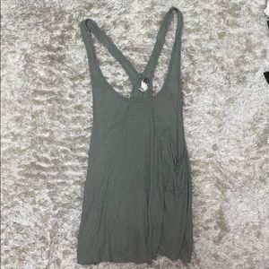 FREE PEOPLE GREEN BOHO TANK!!!!!!!!!!!!